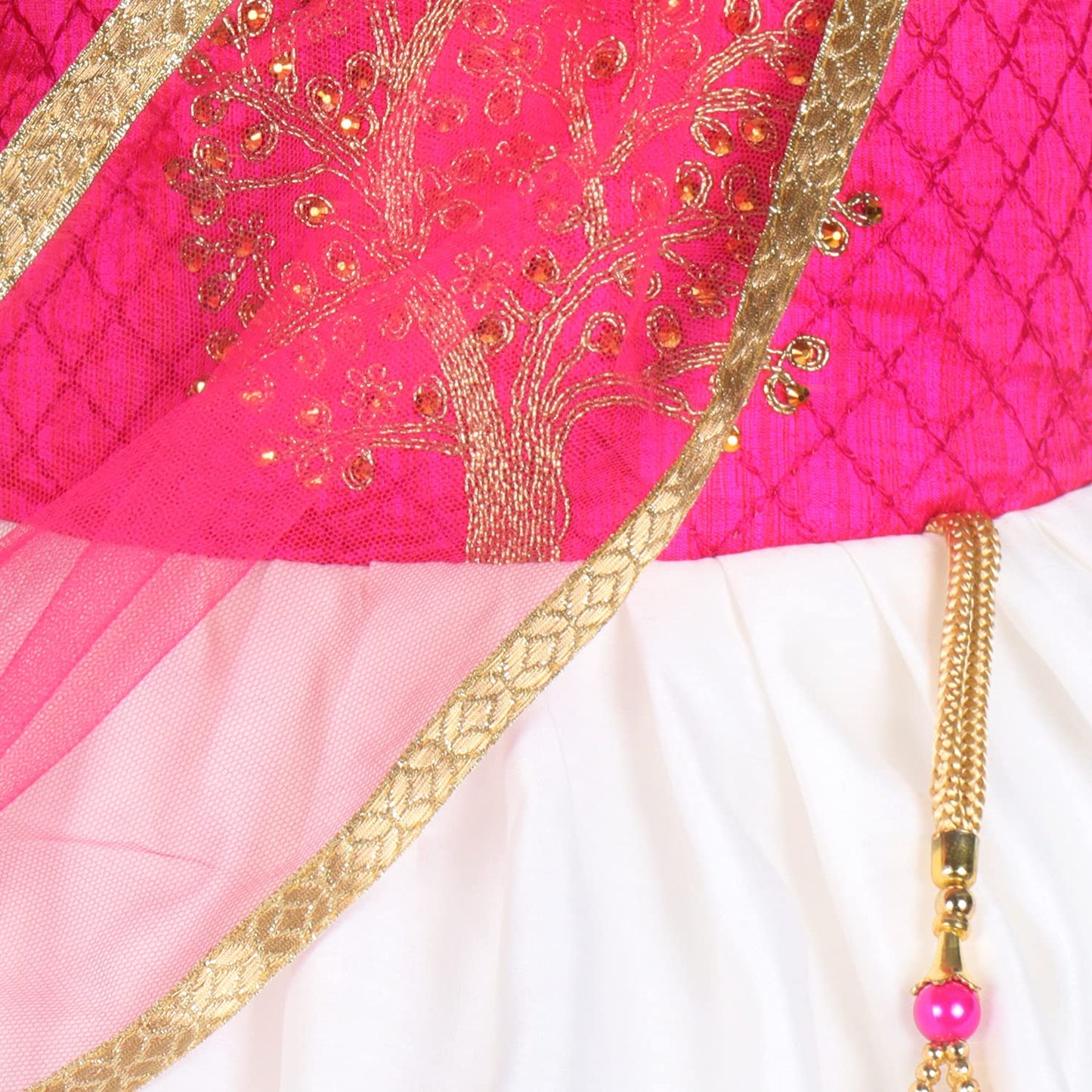Girls Embroidered Ethnic Half saree dress