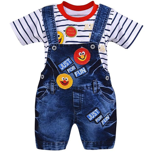 Unisex Cotton Dungaree Dress for Kids