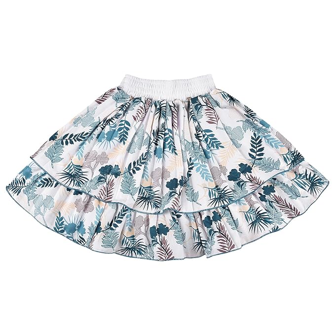 Baby Girls Casual Printed Top and Skirt For Girls