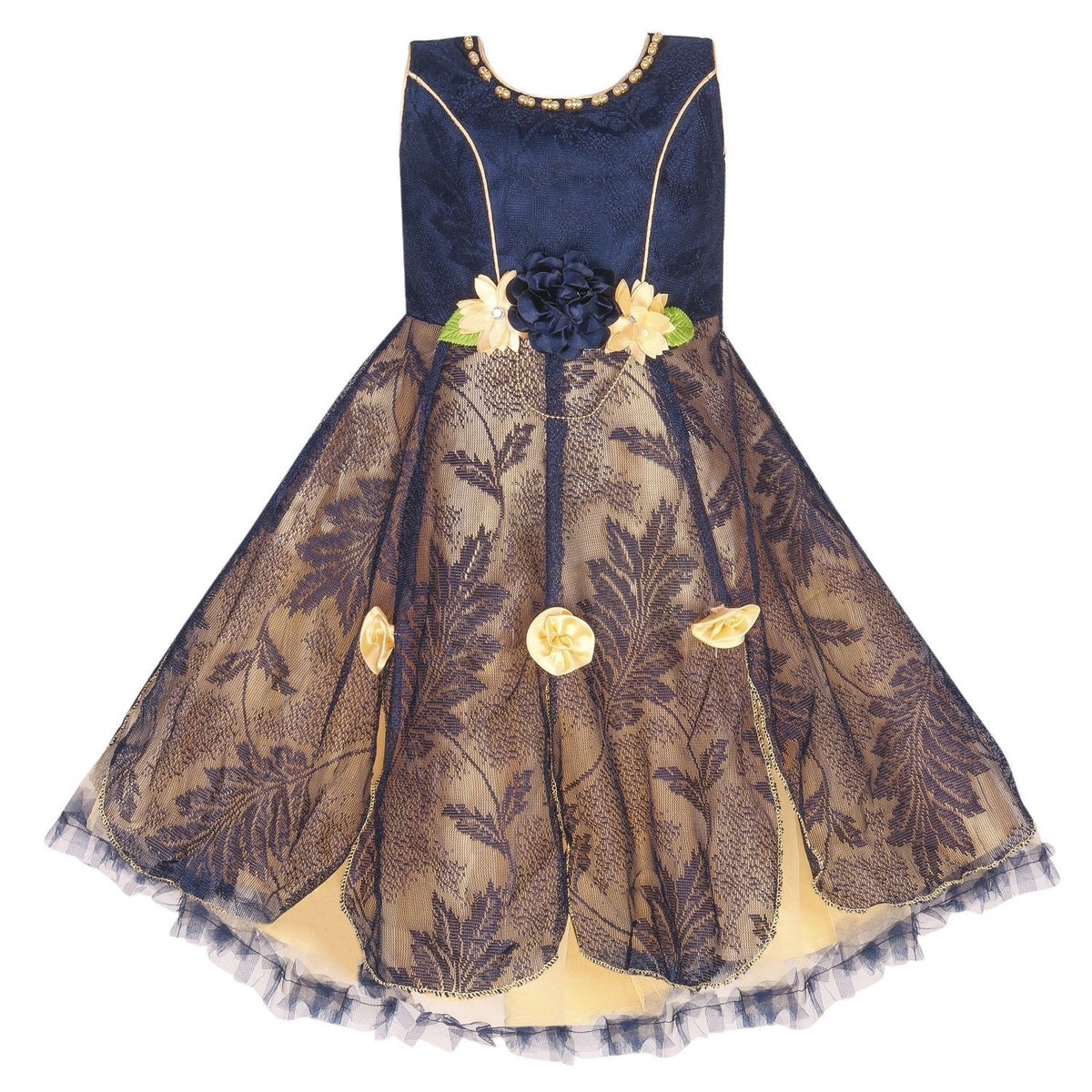 Girls Long Frock LF119nb -  Wish Karo Dresses