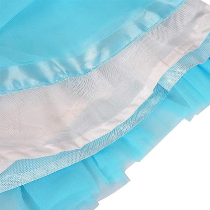 Girls Halter Neck Embellished Fit and Flare Dress