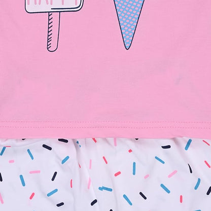 Girls Ice Cream Printed Clothing Set