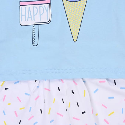 Girls Ice Cream Printed Clothing Set