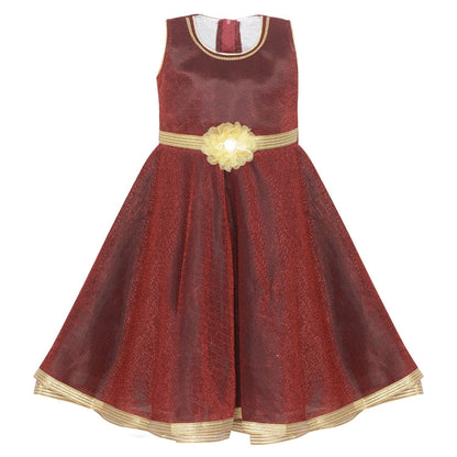 Girls Long Frock LF121mm -  Wish Karo Dresses