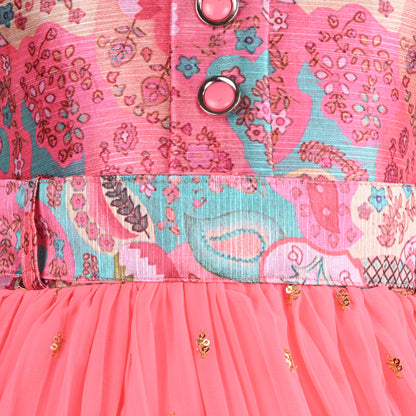 Buy Peach Premium Baby Girls Ethnic Dress Online