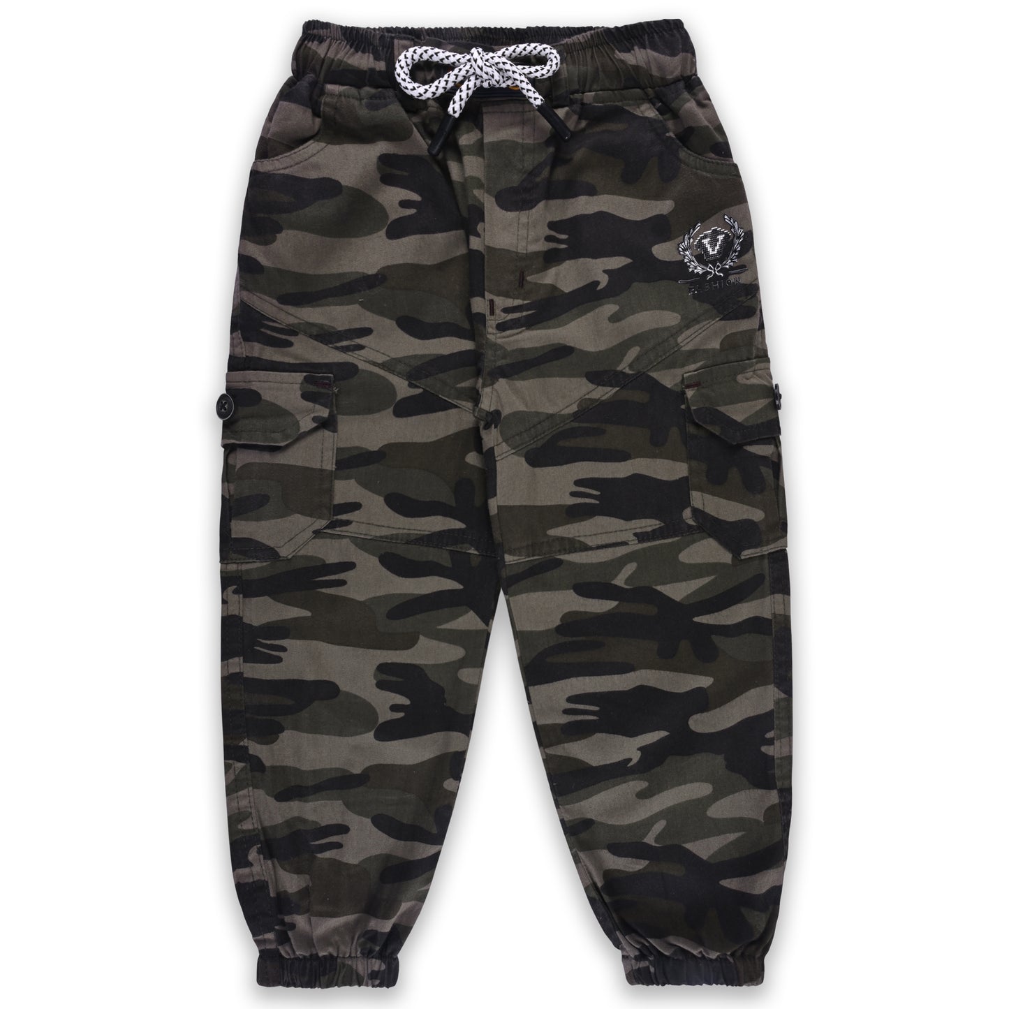 Boys Khaki Regular Fit Jogger Jeans