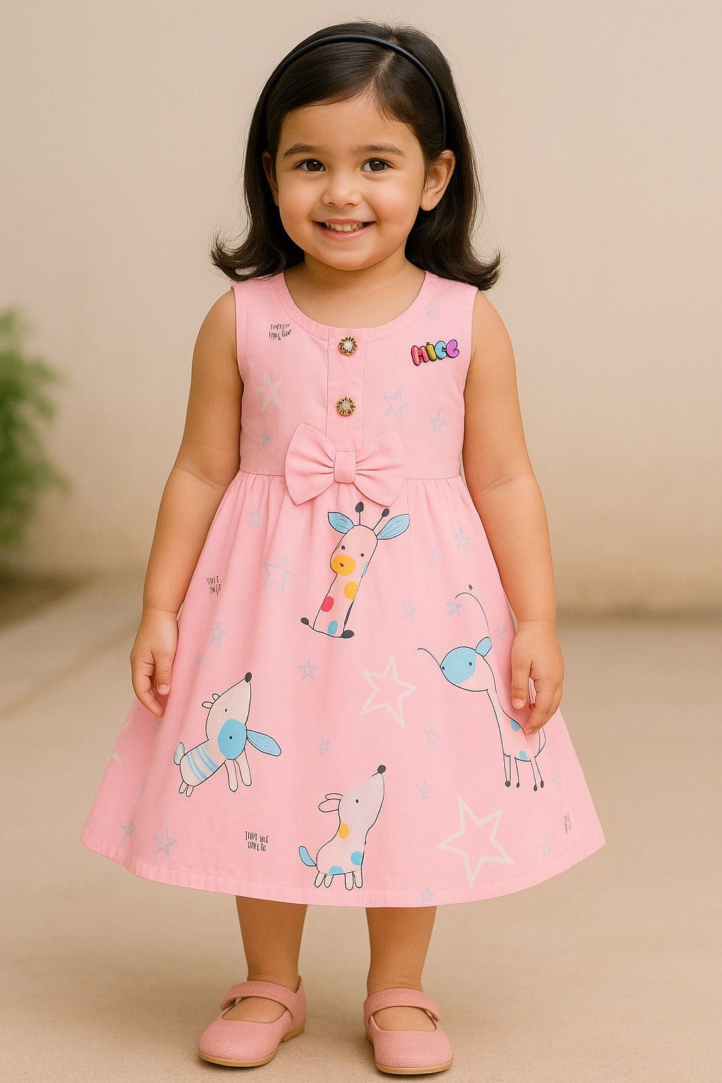 Baby Girls Midi/Knee Length Casual Dress