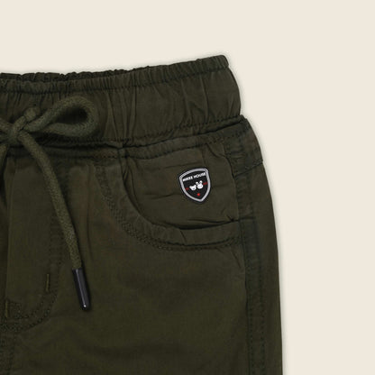 Boys Cotton Denim Cargo Joggers Soft & Stretchable Pants