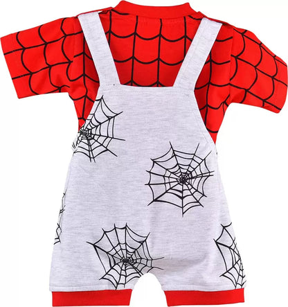 Dungaree For Baby Boys Casual Graphic Print Cotton Blend