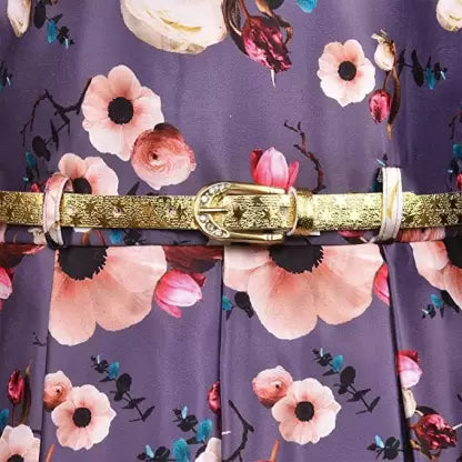 Girls Dress With Flower Print