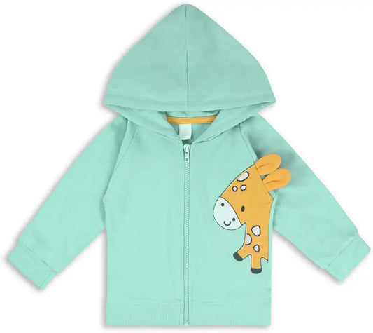 Wishkaro Unisex Cotton Applique Full Sleeve Hooded Sweatshirt