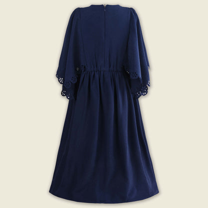 Girls Kaftan Style Casual Dress with Cutout Detail