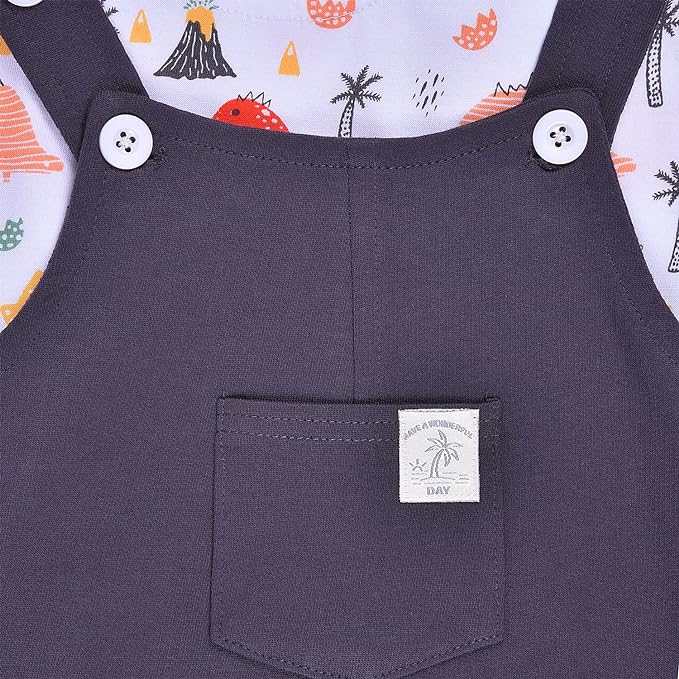 Boy's Casual T-Shirt with Dungaree