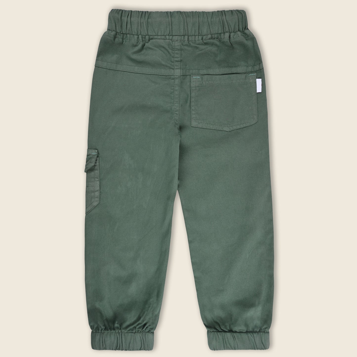 Boys Cargo Cotton Elastic Trouser