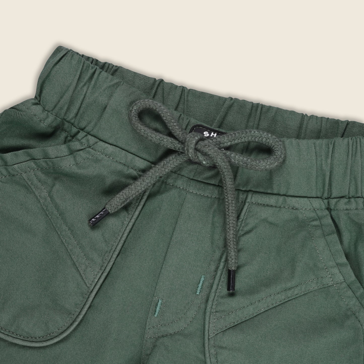 Boys Cargo Cotton Elastic Trouser