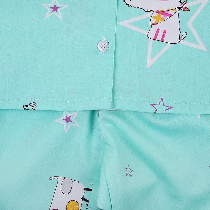 Unisex Printed Top and Bottom Pyjamas Night Dress
