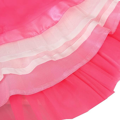 Girls Halter Neck Embellished Fit and Flare Dress