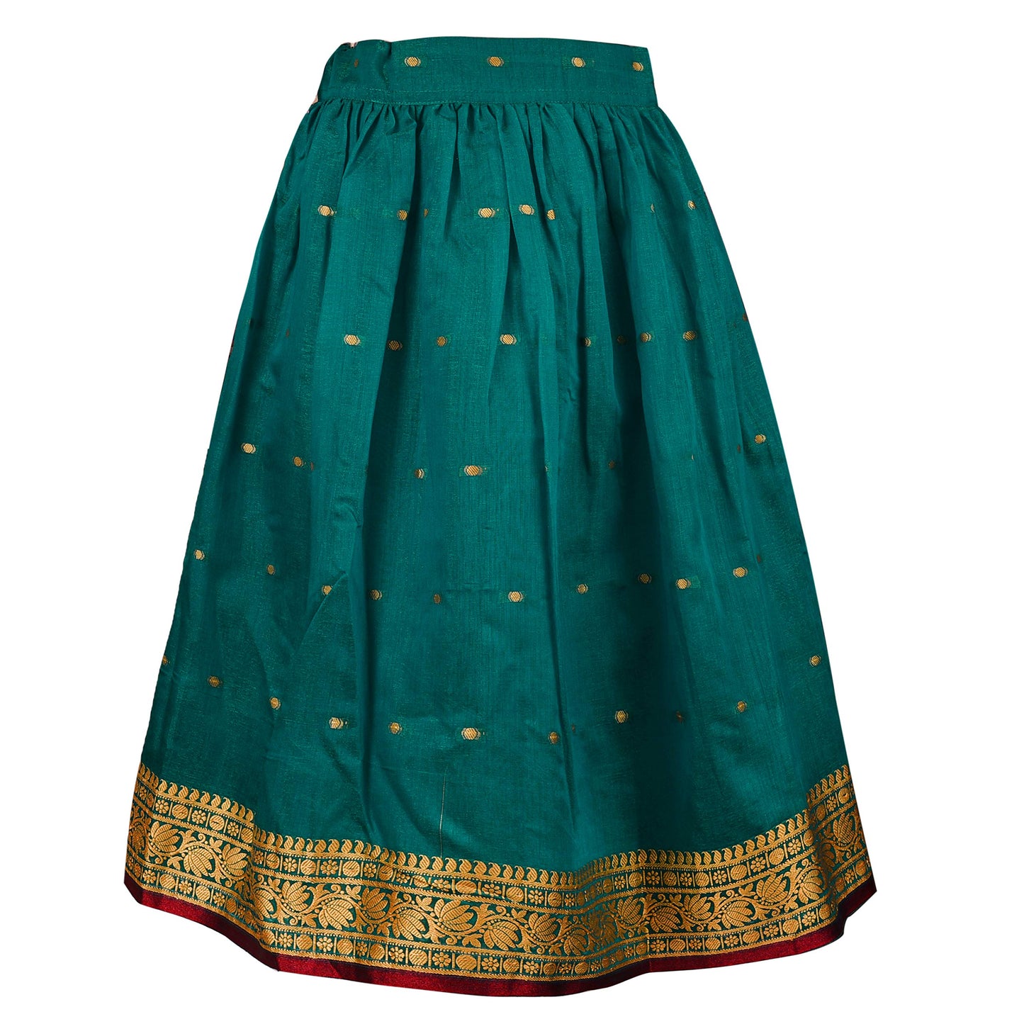 Girl's Traditional Art Silk Stitched Lehenga Choli for Girls-gc204grn