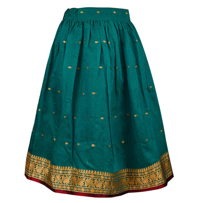 Girl's Traditional Art Silk Stitched Lehenga Choli for Girls-gc204grn