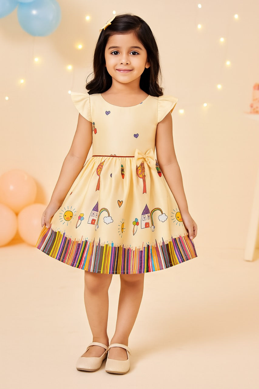 Baby Girls Graphic Print Dress