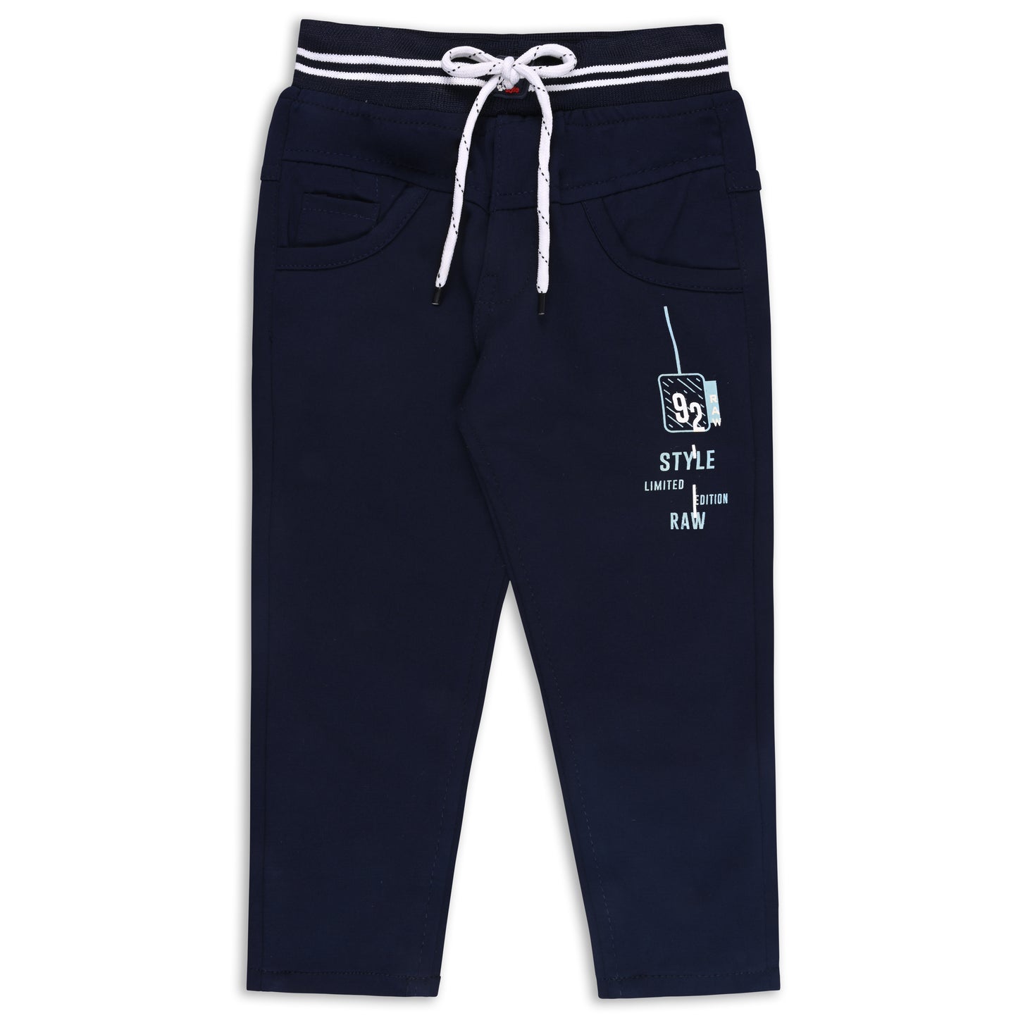 Boys Printed Elastic Casual Trouser