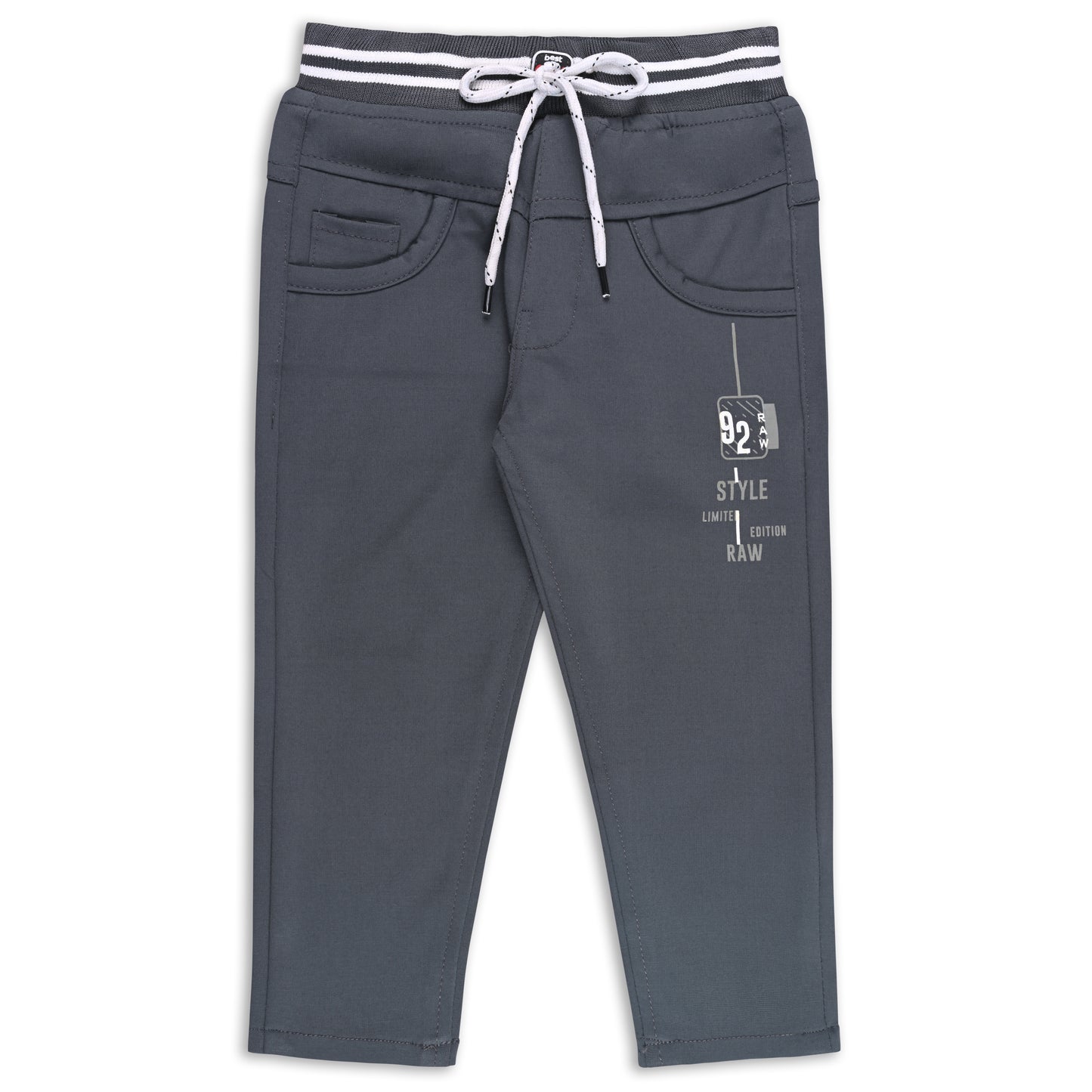 Boys Printed Elastic Casual Trouser