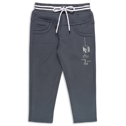 Boys Printed Elastic Casual Trouser
