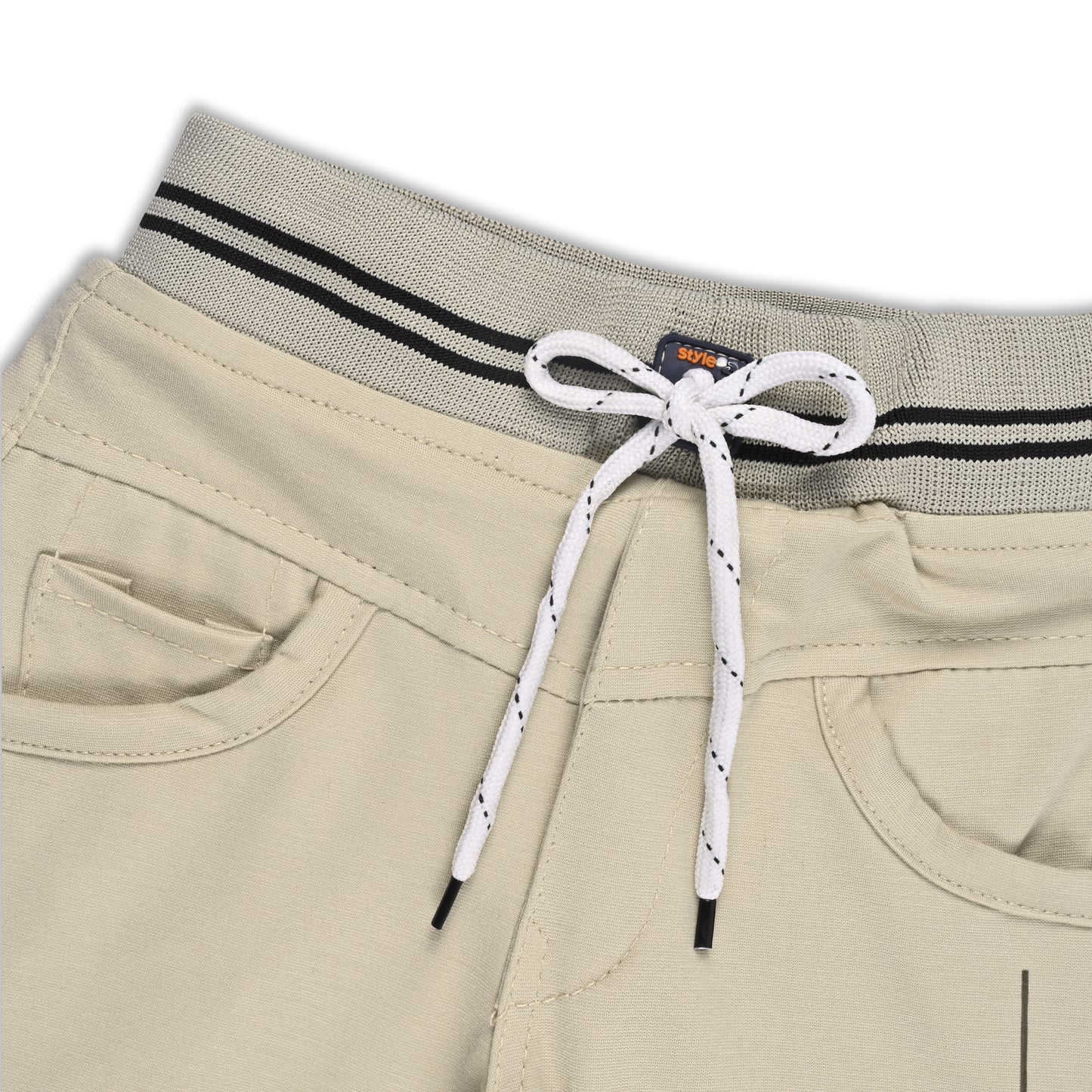 Boys Printed Elastic Casual Trouser