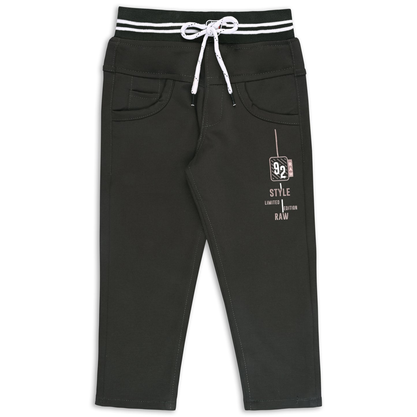 Boys Printed Elastic Casual Trouser