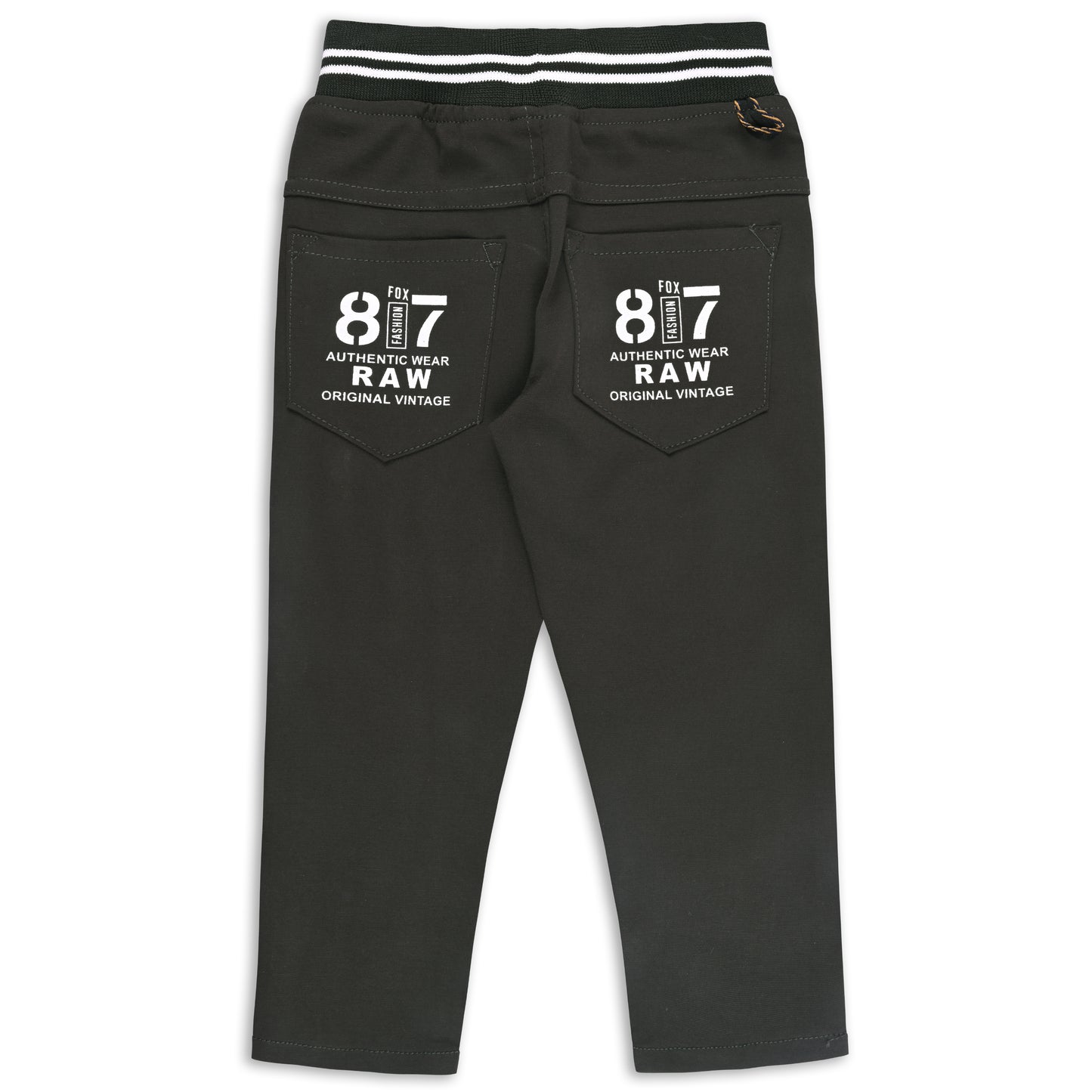 Boys Printed Elastic Casual Trouser