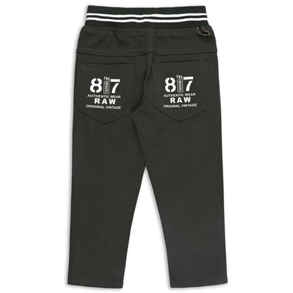 Boys Printed Elastic Casual Trouser