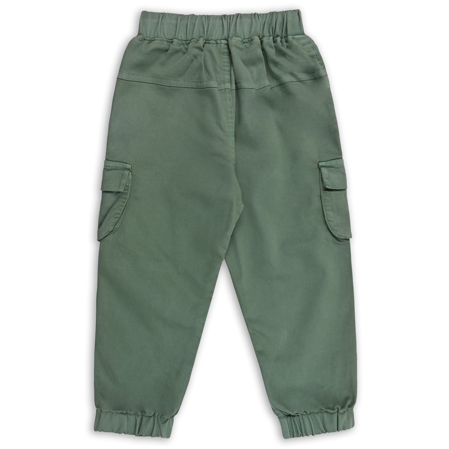 Boys Printed Elastic Cotton Cargo Trouser
