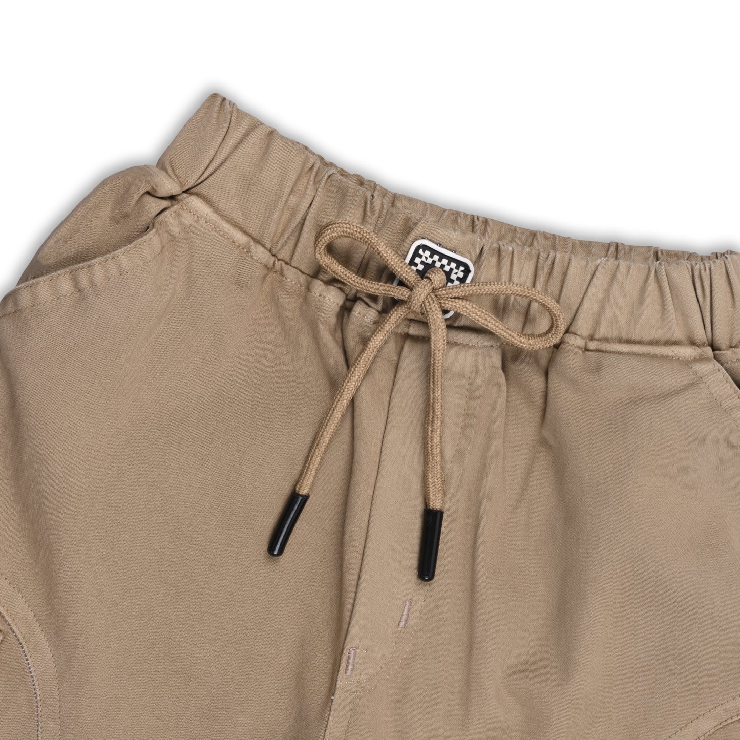 Boys Printed Elastic Cotton Cargo Trouser
