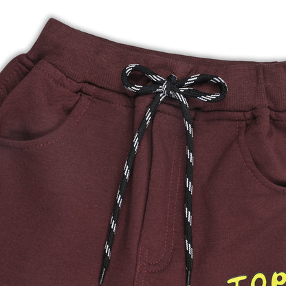 Boys Cartoon Print Elastic Cotton Casual Joggers