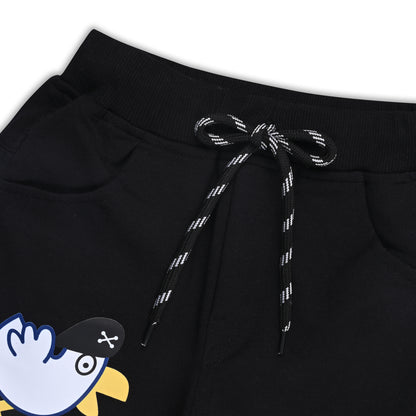 Boys Cartoon Print Elastic Cotton Casual Joggers