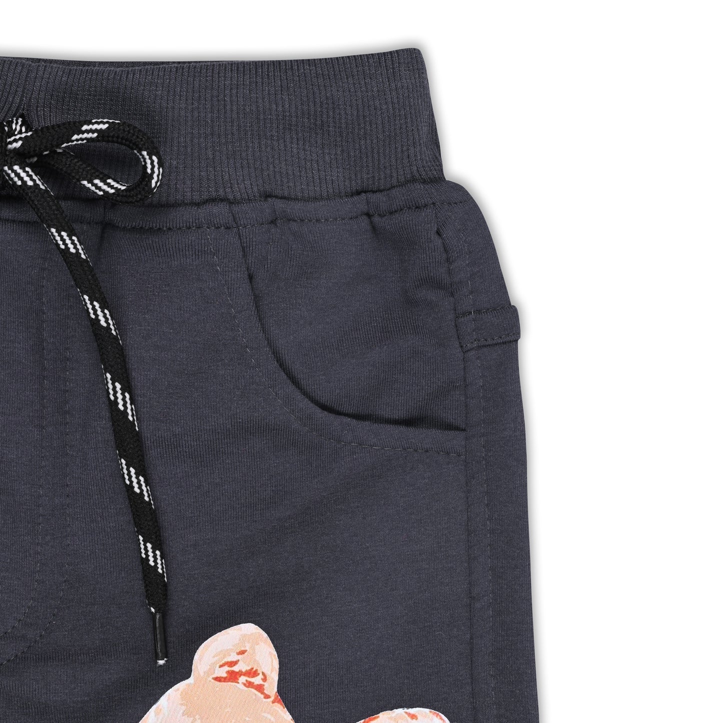 Boys Cartoon Print Elastic Cotton Casual Joggers