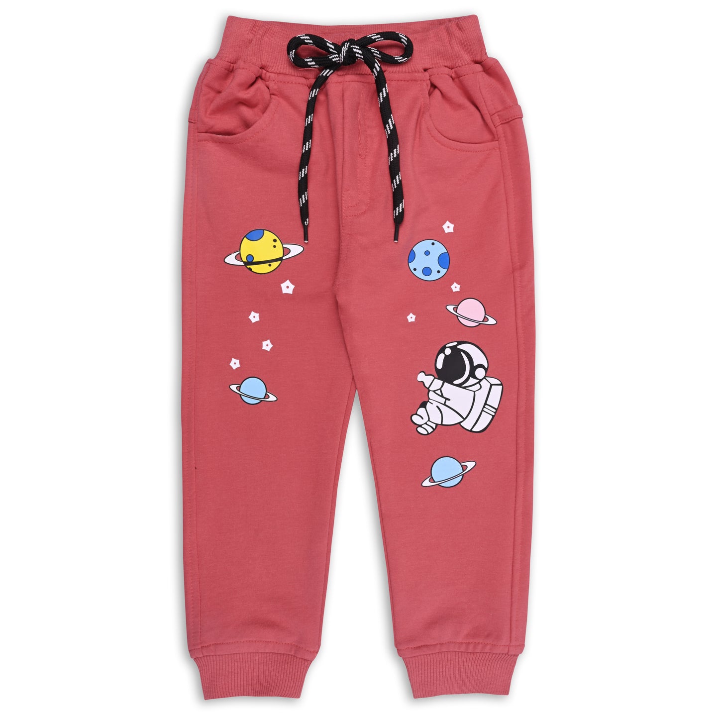 Boys Cartoon Print Elastic Cotton Casual Joggers