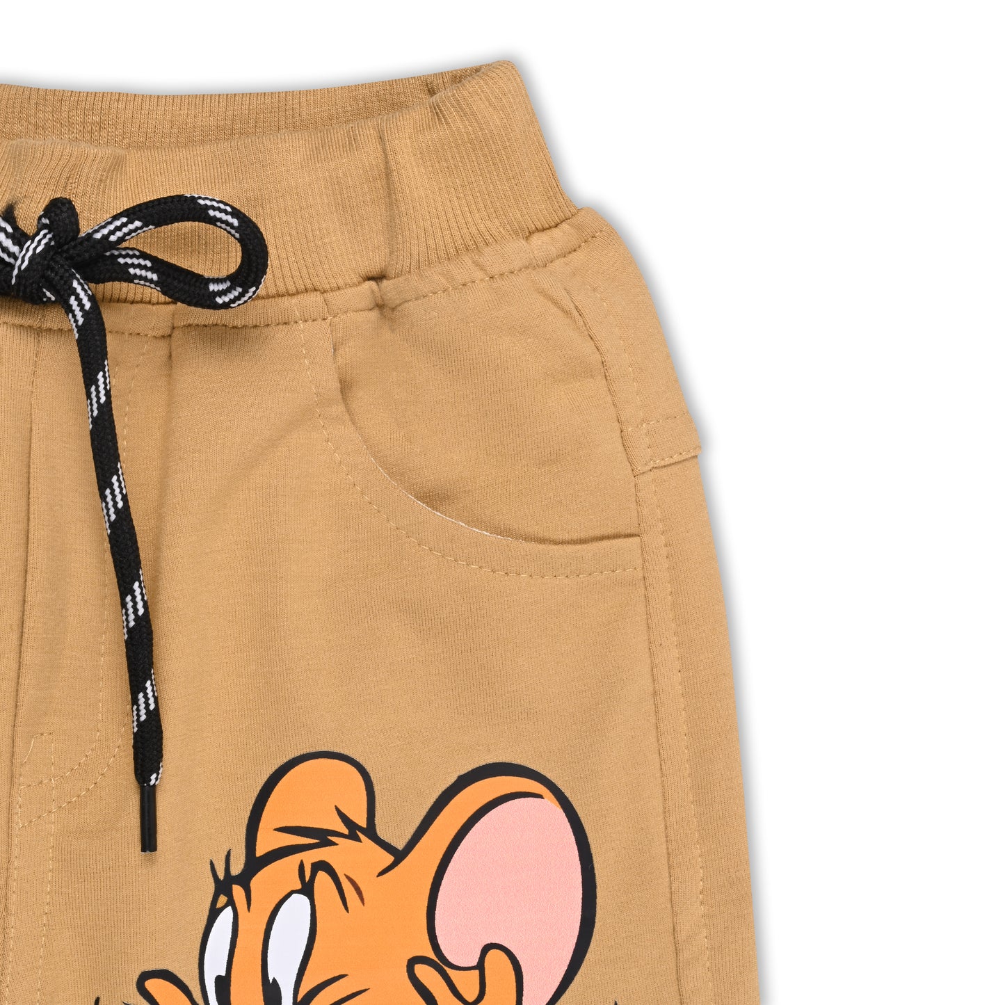 Boys Cartoon Print Elastic Cotton Casual Joggers