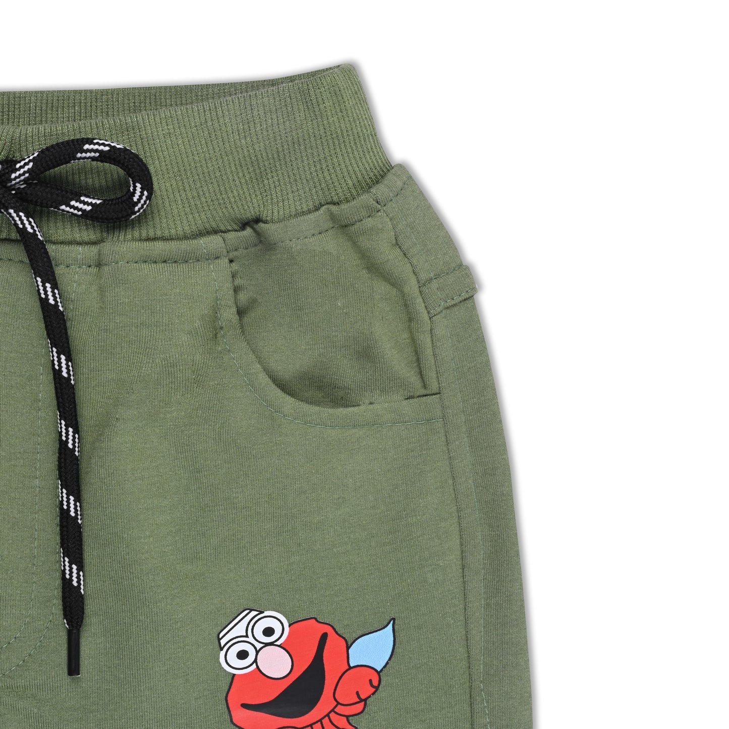 Boys Cartoon Print Elastic Cotton Casual Joggers