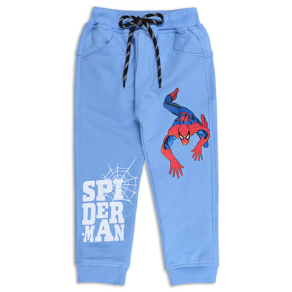 Boys Cartoon Print Elastic Cotton Casual Joggers