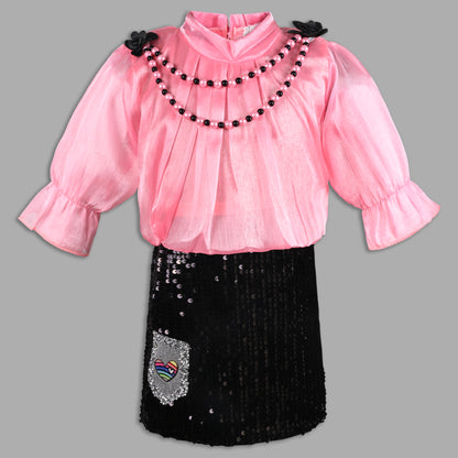 Girls Sequin Embellished Premium Party Dress