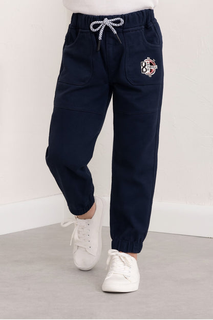Boys Mid Rise Printed Jogger Fit Jeans