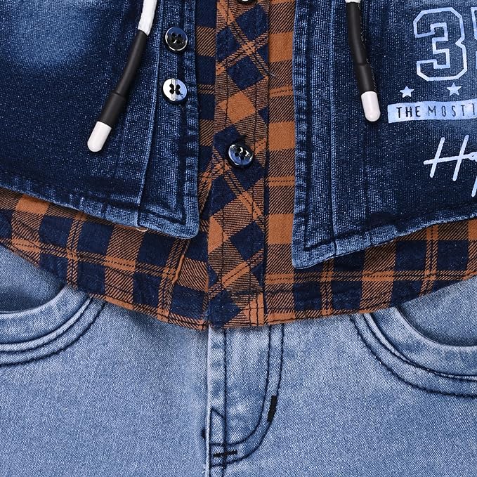 Wish Karo Shirt With Waistcoat And Pant For Boys