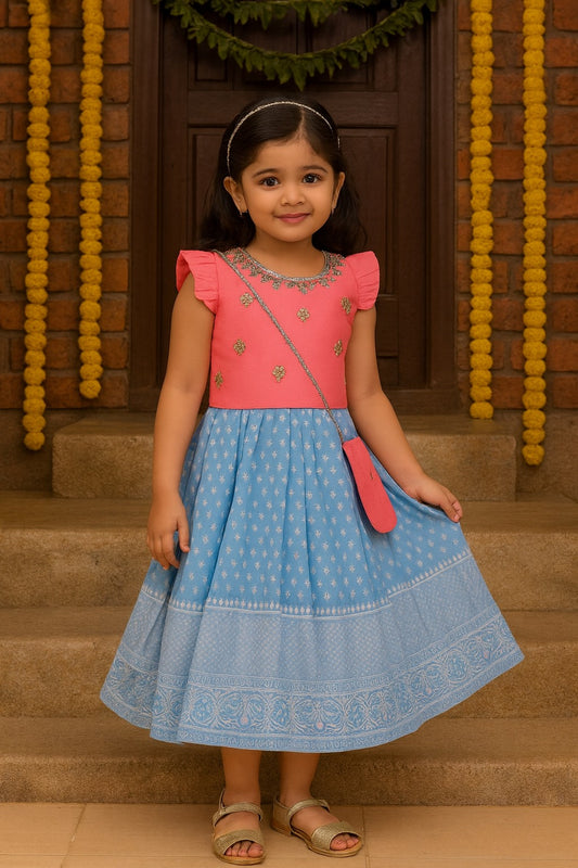 Girls Embellished Lehenga Choli Ethnic Set
