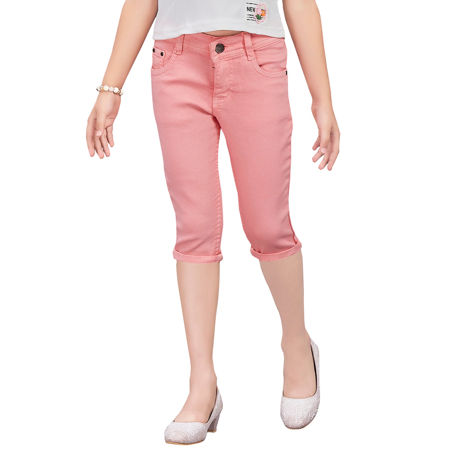 Girls Mid-Rise Summer Jeans