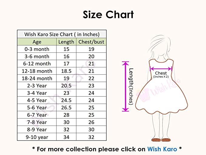 Wish Karo Girls Casual Western Dress - Japan Satin - (CSL233b)