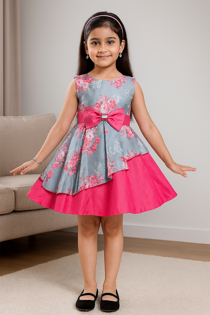 Girls A-line Floral dress