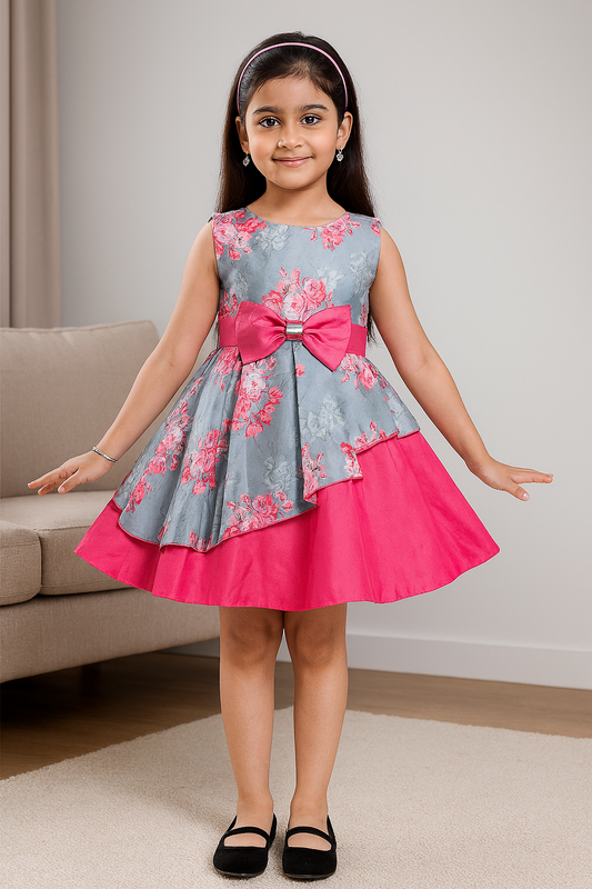 Girls A-line Floral dress
