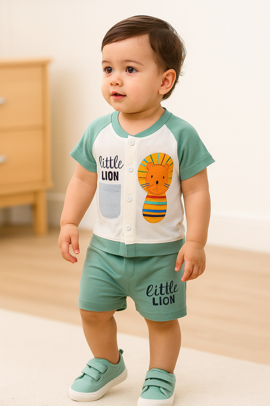 Unisex Clothing Set for Baby Boys and Girls - Green