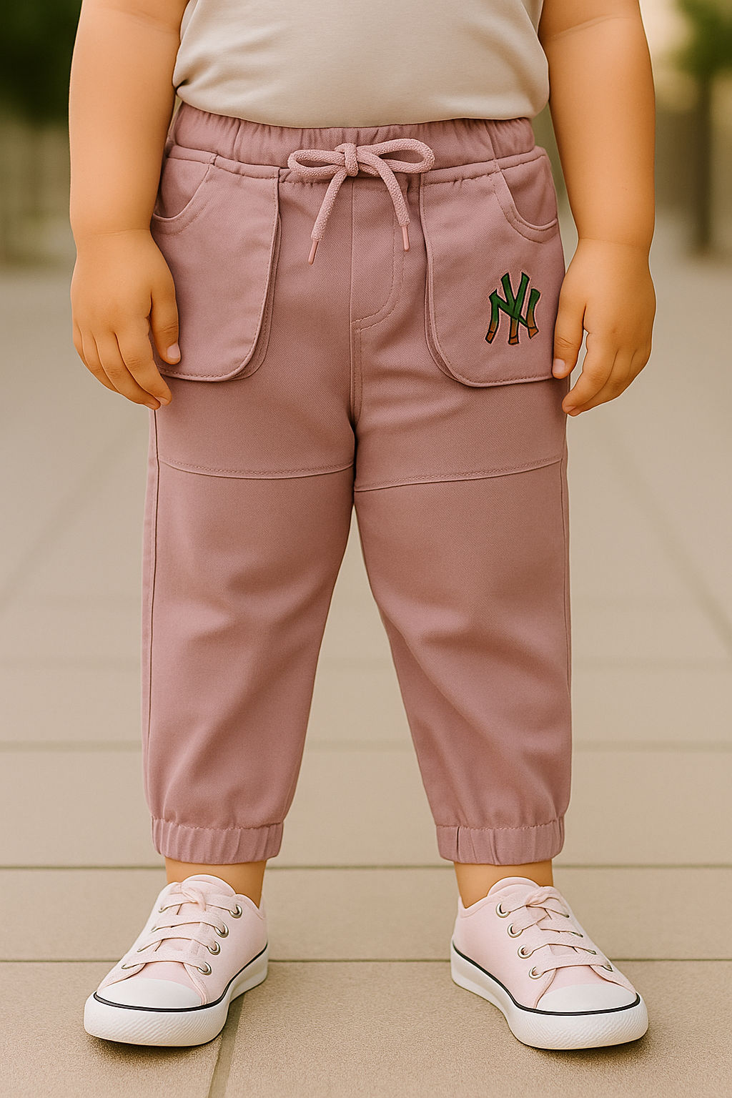 Boys Mid Rise Printed Jogger Fit Jeans